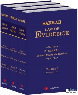 Sarkar Law of Evidence – 2nd Malaysian Edition (3 Vols)