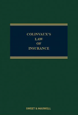 Colinvaux's Law of Insurance - 13th Edition (Mainwork + 1st Supplement)